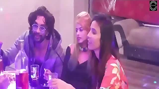 Hot Desi Indian babes group sex birthday fillet web series